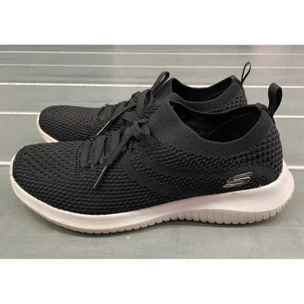 Skechers Ultra Flex Walking‎ Sneakers Womens 6.5 Black  Slip On Shoes